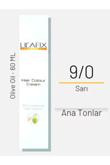 Lilafix With Olive Oil 9.0 Sarı Krem Saç Boyası 60 ml