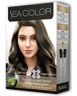Sea Color Set 8.11 Açık Küllü Kumral Krem Saç Boyası 50 ml