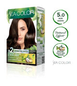 Sea Color Natural Effect 5.0 Açık Kahve Krem Saç Boyası 50 ml