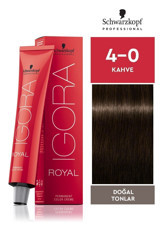 Schwarzkopf Igora Royal Doğal Tonlar 4.0 Kahve Krem Saç Boyası 60 ml