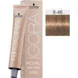Schwarzkopf Igora Royal Nude Tones 8.46 Açık Kumral Bej Çikolata Krem Saç Boyası 60 ml
