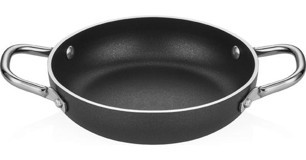 Altınbaşak Lazetti Çelik Saplı Alüminyum 16 cm Sahan Tava Siyah