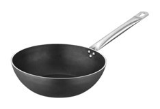 Net Çelik İnci Çelik 26 cm Wok Tava Siyah