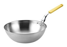 Altınbaşak 190Y Plastik Saplı Çelik 26 cm Wok Tava Sarı