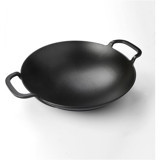 Lava Metal Saplı Döküm 38 cm saç Tava Siyah