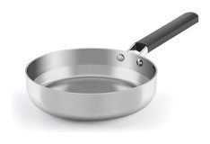 Castey Baltic Plastik Saplı Çelik 24 cm Kızartma Tava Gri