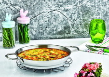 Safinox Italyan Çelik 16 cm Sahan Tava Gri