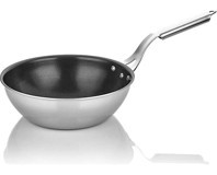Altınbaşak Silver Star A 106WK 28 Çelik Saplı Alüminyum 28 cm Wok Tava Gri