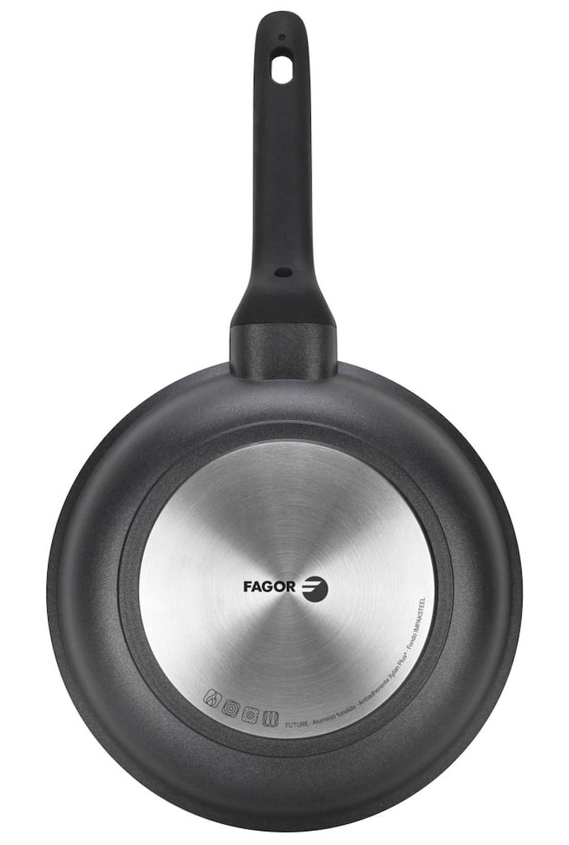 Fagor Future Plastik Saplı Granit 28 cm Kızartma Tava Siyah