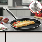 Evren Bistro Çelik Saplı Alüminyum 26 cm Krep Tava Siyah