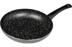 Cem Galaxy Plastik Saplı Alüminyum 28 cm Düz Tava Siyah
