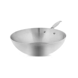 Karaca 3Ply Power Steel 316+ Çelik 28 cm Wok Tava Gri