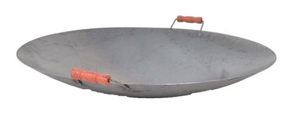 Güryan Ahşap Saplı Döküm 40 cm Saç Tava Gri