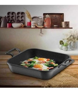 Trendbull Kare Döküm 22 cm Sahan Tava Siyah