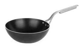 Altınbaşak Lazetti Çelik Saplı Alüminyum 30 cm Wok Tava Siyah