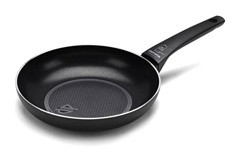 Moneta Recy 0005550124 Plastik Saplı Alüminyum 24 cm Düz Tava Siyah