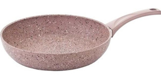 O.M.S 3210 Plastik Saplı Döküm 20 cm Düz Tava Kahverengi