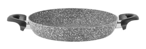 Taç Ultra TAC-3513 Plastik Saplı Granit 18 cm Sahan Tava Gri