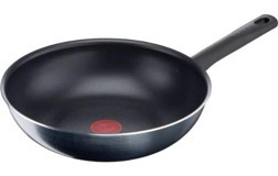 Tefal 1X Familyday B56619 Plastik Saplı Alüminyum 28 cm Wok Tava Siyah