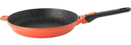 Berghoff Gem Stay 2307414 Plastik Saplı Alüminyum Döküm 28 cm Düz Tava Turuncu