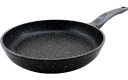 Togo Plastik Saplı Granit 28 cm Düz Tava Siyah