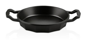 O.M.S 3725 Döküm Saplı Alüminyum Döküm 20 cm Sahan Tava Siyah