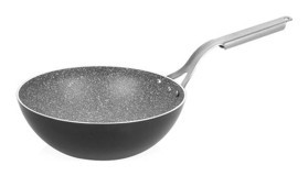 Altınbaşak Regal A 113WK 30 Çelik Saplı Alüminyum 30 cm Wok Tava Gri