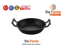 Defonte Döküm Saplı Emaye 18 cm Sahan Tava Siyah