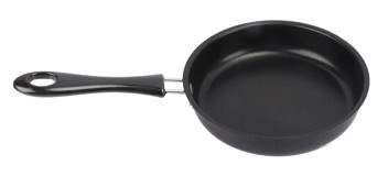 Pssopp Plastik Saplı Paslanmaz Çelik 14 cm Kızartma Tava Siyah