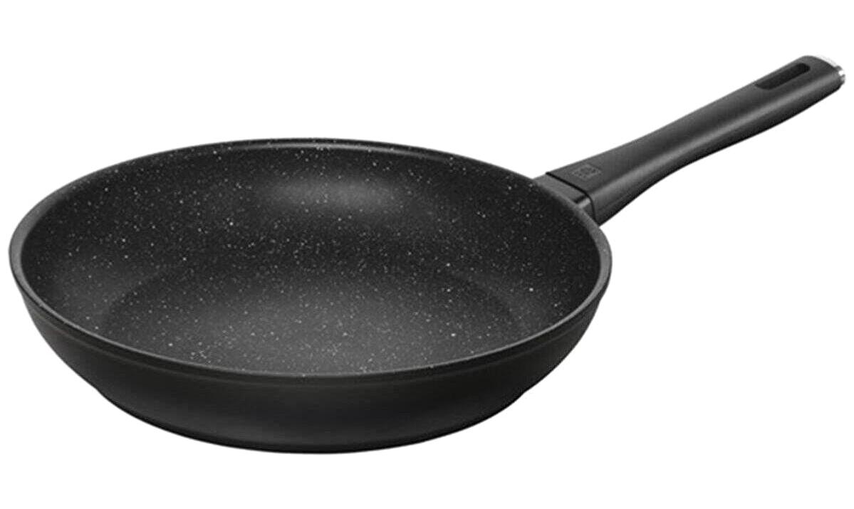 Zwilling Madura Plus 663192860 Plastik Saplı Alüminyum 28 cm Kızartma Tava Siyah