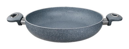 Besa Plastik Saplı Alüminyum 24 cm Sahan Tava Gri