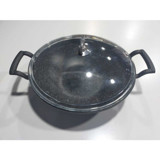 Cookcase Kapaklı Döküm 30 cm Kavurma Tava Gri