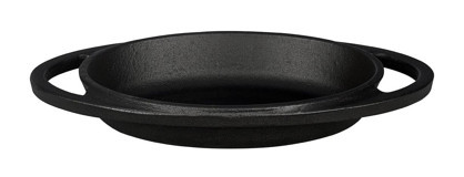 Lava Mini Döküm 15x10 cm Düz Tava Siyah