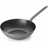 Lacor Ferrum Çelik Saplı Teflon 28 cm Wok Tava Gri