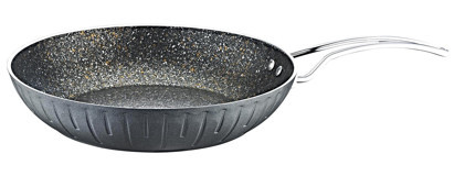 O.M.S Colonna 3204 Metal Saplı Granit 26 cm Düz Tava Gri