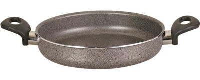 Mehtap Kuvars Plastik Saplı Granit 20 cm Sahan Tava Gri
