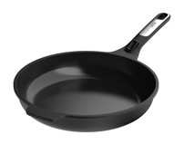 Berghoff Leo Phantom Plastik Saplı Alüminyum 24 cm Düz Tava Siyah