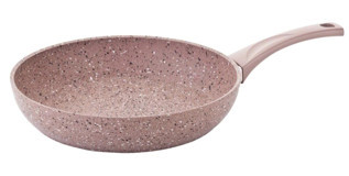 O.M.S 3210 Plastik Saplı Alüminyum 20 cm Düz Tava Krem