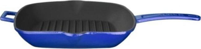 Lava Kare Döküm 26x26 cm Grill Tava Mavi