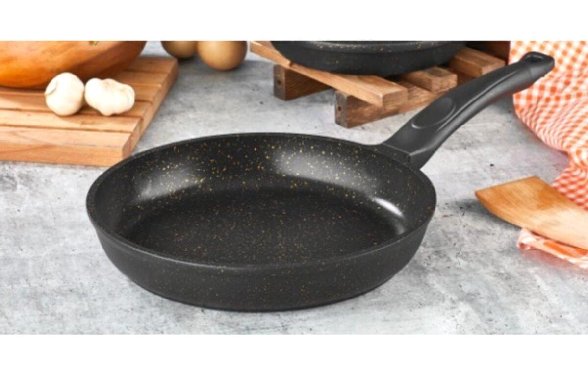 Cosiness 128IDT Döküm Saplı Döküm 28 cm Düz Tava Siyah