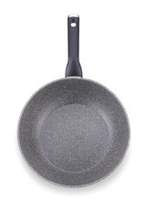 Korkmaz Palma A3914 Plastik Saplı Granit 24 cm Wok Tava Gri