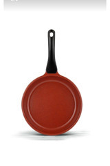 Thermoad Red Diamond Plastik Saplı Granit 24 cm Düz Tava Kırmızı