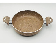 Cantef Plastik Saplı Granit 20 cm Sahan Tava Krem