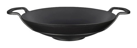 Lava Döküm 38 cm Düz Tava Siyah