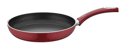 Taç TT-1142 Plastik Saplı Alüminyum 18 cm Düz Tava Kırmızı