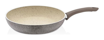 Polo Chef Panamera Plastik Saplı Alüminyum 26 cm Düz Tava Gri