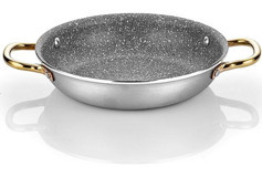 Altınbaşak Alu Çelik Saplı Alüminyum 18 cm Sahan Tava Gri