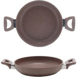 Saflon Safinox Plastik Saplı Alüminyum 24 cm Sahan Tava Rose Gold