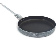 Leydi Çelik Saplı Alüminyum 32 cm Balık - Börek Tava Gri