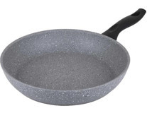 Tantitoni Plastik Saplı Granit 24 cm Düz Tava Gri